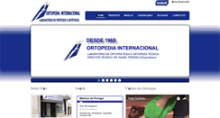 Desktop Screenshot of ortopediainternacional.com